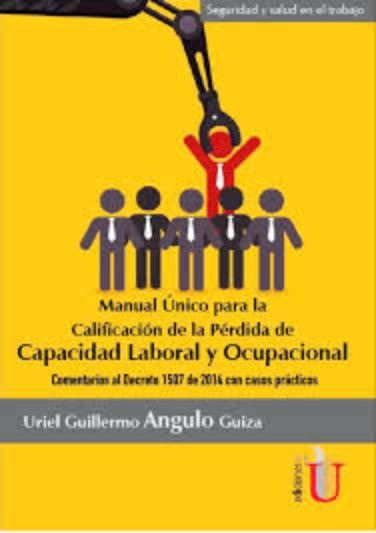 Portada: Manual Único para la calificación de da perdida de capacidad laboral y ocupacional