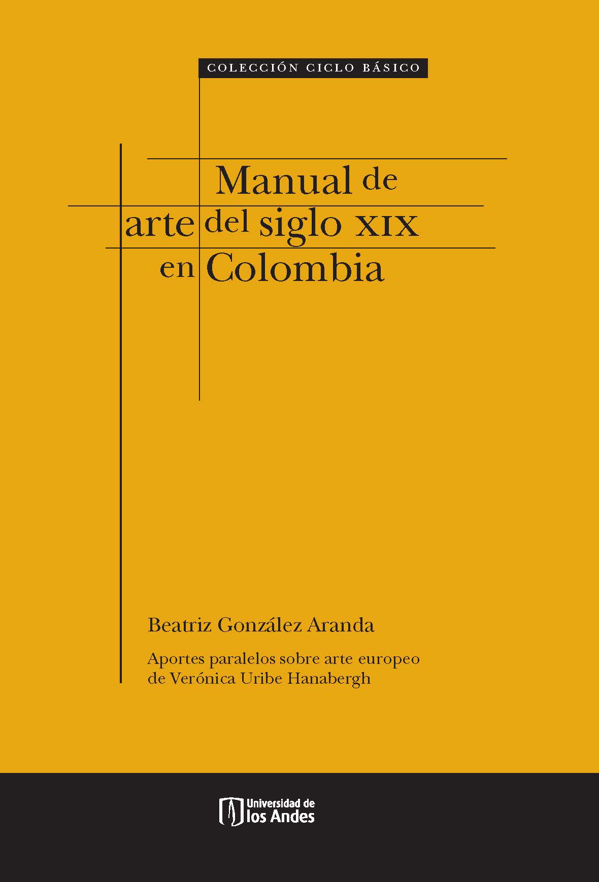 Portada de Manual de arte del siglo XIX en Colombia