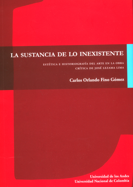 Portada de La sustancia de lo inexistente