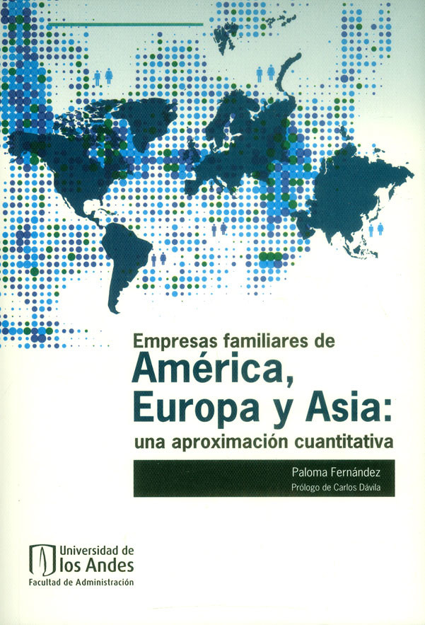 Portada de Empresas familiares de América, Europa y Asia: una aproximación cuantitativa · Paloma fernández