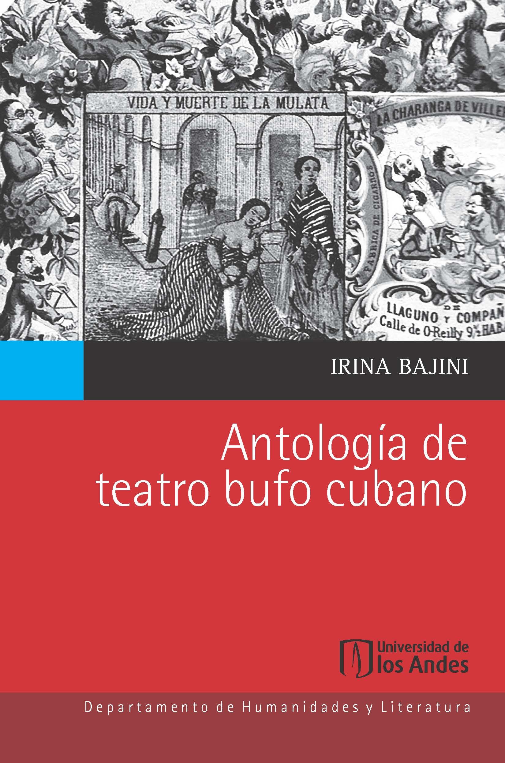 Portada de Antología de teatro bufo cubano
