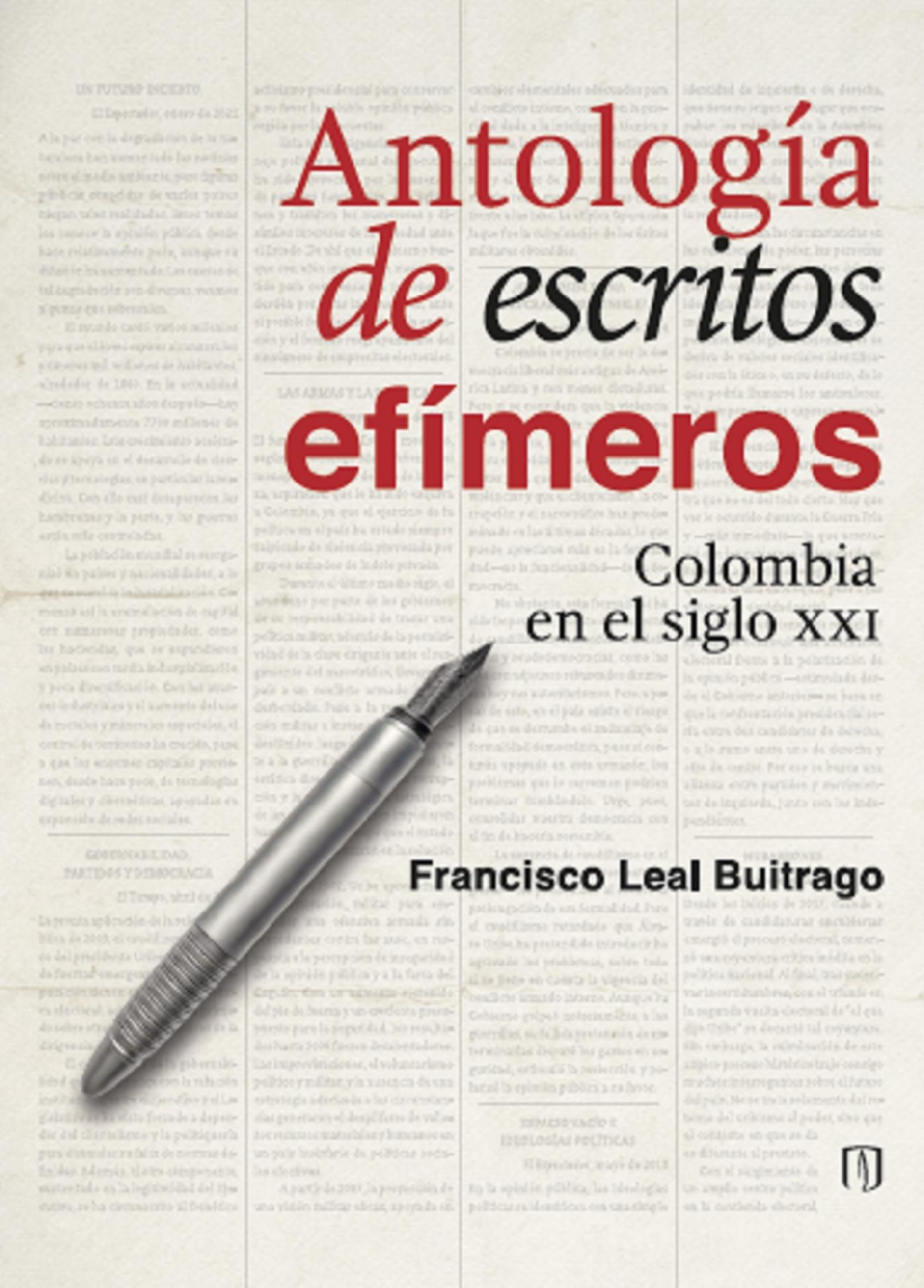 Portada de Antología de escritos efímeros