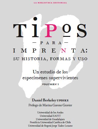 Portada de Tipos para imprenta