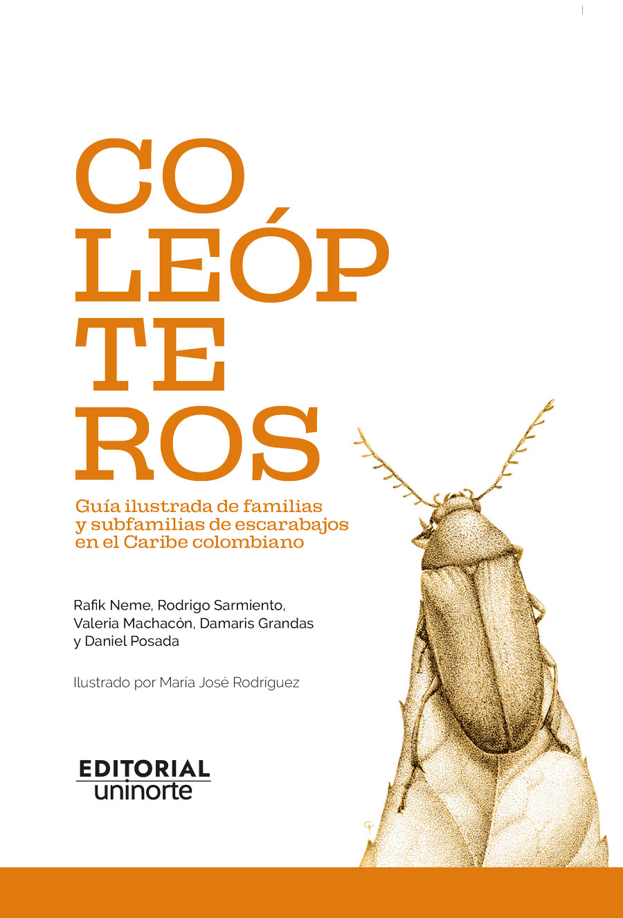 Portada de Coleópteros: guía ilustrada de familias y subfamilias de escarabajos en el Caribe colombiano